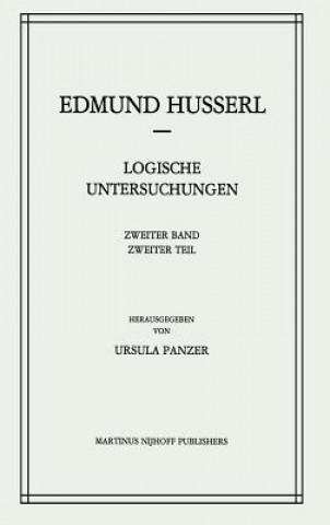 Kniha Logische Untersuchungen Edmund Husserl