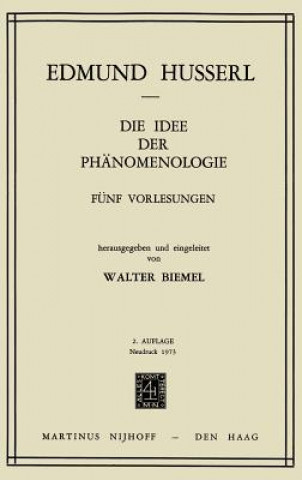 Carte Die Idee Der Phanomenologie Edmund Husserl