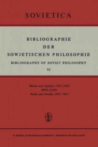 Knjiga Bibliographie Der Sowjetischen Philosophie I-VII (Bibliography of Soviet Philosophy I-VII) J.M. Bochenski