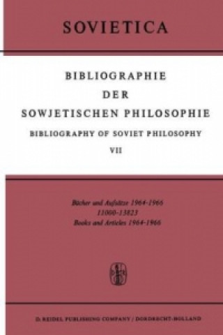 Book Bibliographie Der Sowjetischen Philosophie I-VII (Bibliography of Soviet Philosophy I-VII) J.M. Bochenski