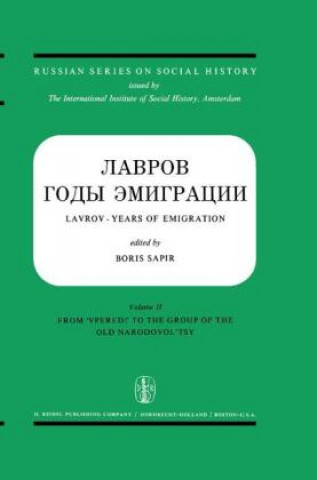 Carte Lavrov - Years of Emigration Letters and Documents in Two Volumes Boris Sapir