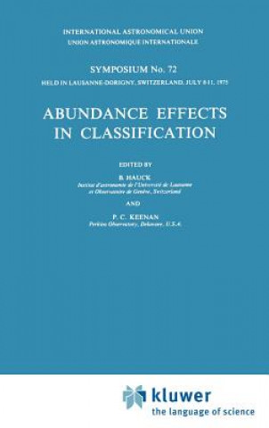 Book Abundance Effects in Classification B. Hauck