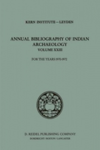 Kniha Annual Bibliography of Indian Archaeology ern Institute