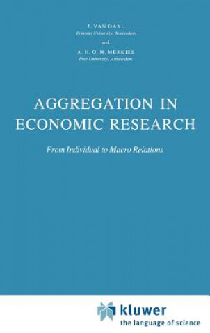 Könyv Aggregation in Economic Research J. van Daal
