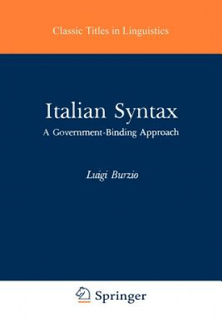 Książka Italian Syntax L. Burzio