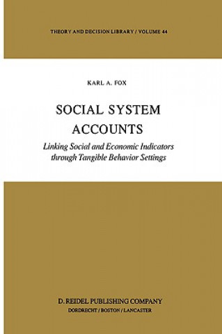 Kniha Social System Accounts K. Fox