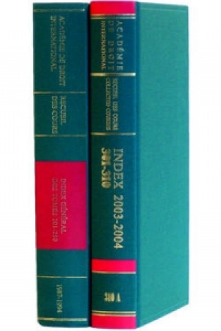 Kniha Recueil des Cours, General Index 102-125 cademie de Droit International de la Haye