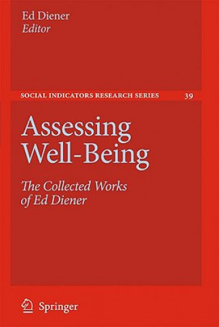 Kniha Assessing Well-Being Ed Diener