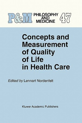 Kniha Concepts and Measurement of Quality of Life in Health Care L.Y Nordenfelt