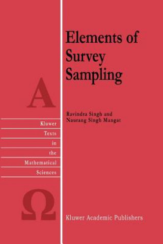 Kniha Elements of Survey Sampling R. Singh