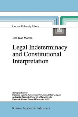 Książka Legal Indeterminacy and Constitutional Interpretation J.J. Moreso