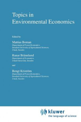 Könyv Topics in Environmental Economics M. Boman