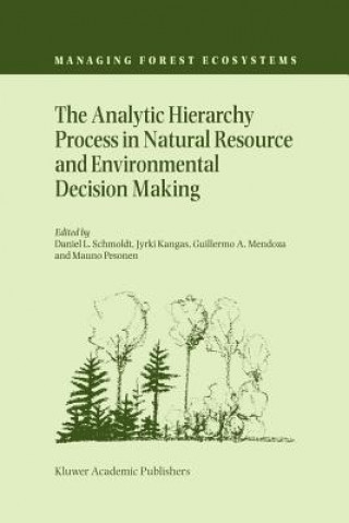 Book Analytic Hierarchy Process in Natural Resource and Environmental Decision Making Daniel L. Schmoldt