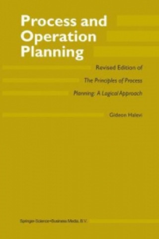 Könyv Process and Operation Planning G. Halevi