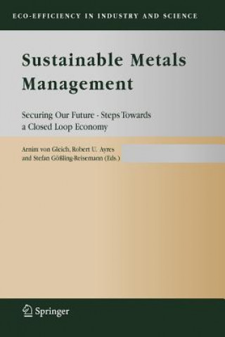 Książka Sustainable Metals Management Arnim von Gleich