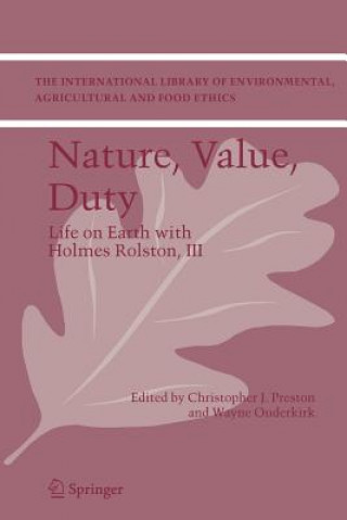 Carte Nature, Value, Duty Christopher J. Preston