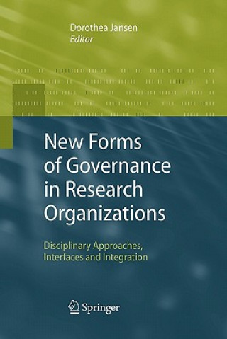 Carte New Forms of Governance in Research Organizations Dorothea Jansen