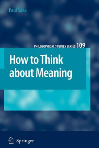 Kniha How to Think about Meaning Paul Saka