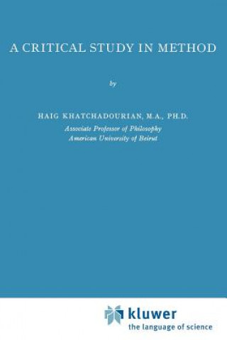 Könyv Critical Study in Method H. Khathchadourian