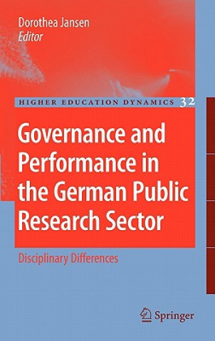 Kniha Governance and Performance in the German Public Research Sector Dorothea Jansen