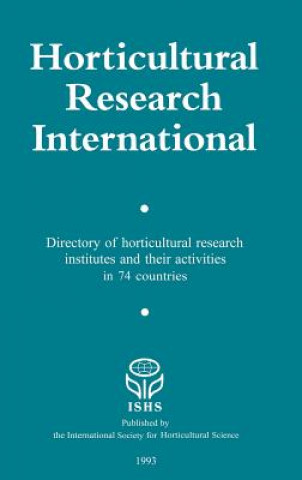 Könyv Horticultural Research International H. H. van der Borg