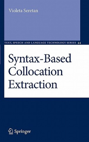 Книга Syntax-Based Collocation Extraction Violeta Seretan