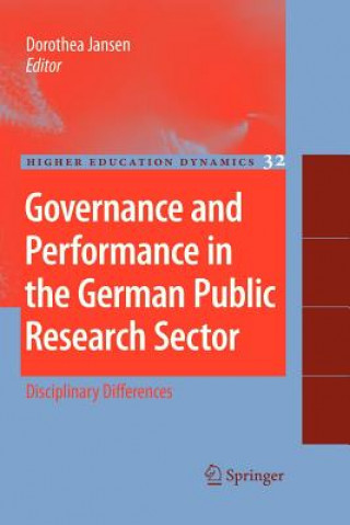 Kniha Governance and Performance in the German Public Research Sector Dorothea Jansen