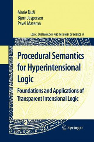 Kniha Procedural Semantics for Hyperintensional Logic Marie Du í