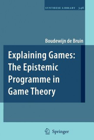 Knjiga Explaining Games Boudewijn de Bruin
