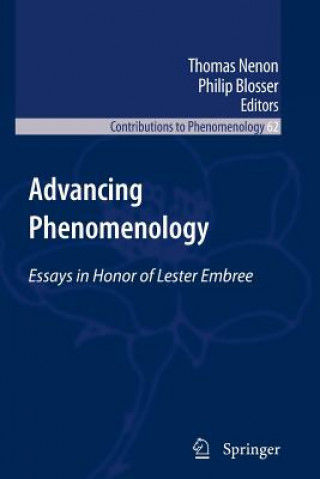 Книга Advancing Phenomenology Thomas Nenon