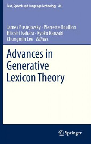 Carte Advances in Generative Lexicon Theory James Pustejovsky