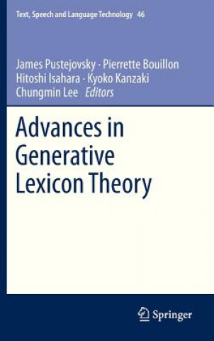 Book Advances in Generative Lexicon Theory James Pustejovsky