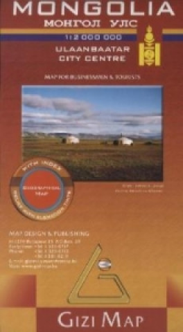 Nyomtatványok Mongolia, Geographical Map 