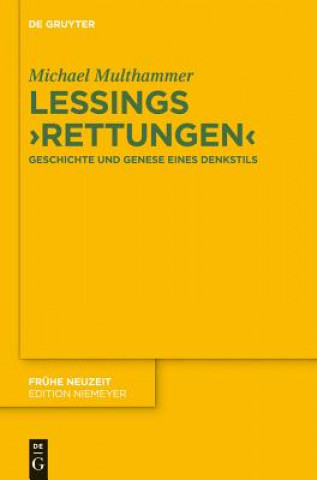 Kniha Lessings 'Rettungen' Michael Multhammer