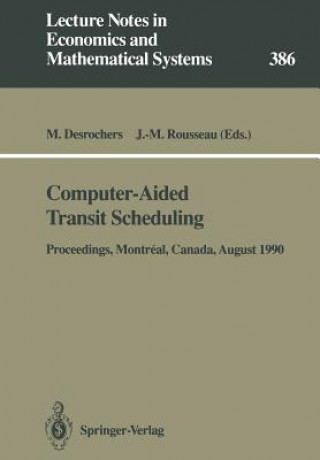 Buch Computer-Aided Transit Scheduling Martin Desrochers