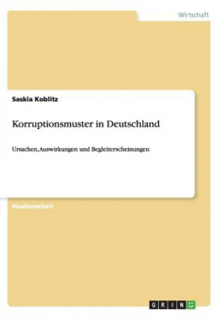 Kniha Korruptionsmuster in Deutschland Saskia Koblitz