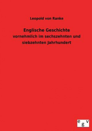 Knjiga Englische Geschichte Leopold von Ranke