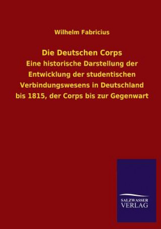 Book Deutschen Corps Wilhelm Fabricius