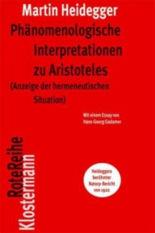 Carte Phänomenologische Interpretationen zu Aristoteles Martin Heidegger