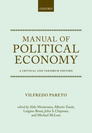 Carte Manual of Political Economy Vilfredo Pareto