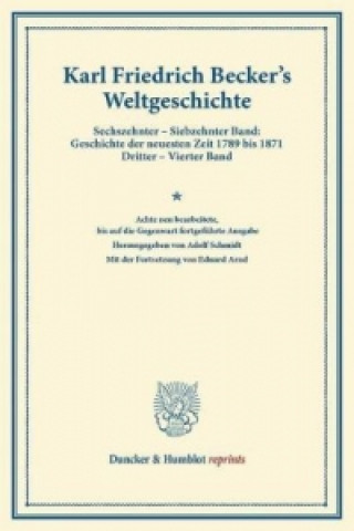 Knjiga Weltgeschichte. Karl Friedrich Becker