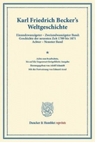 Knjiga Weltgeschichte. Karl Friedrich Becker