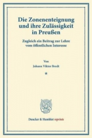 Buch Die Zonenenteignung Johann Viktor Bredt