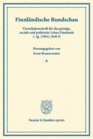 Könyv Finnländische Rundschau. Ernst Brausewetter