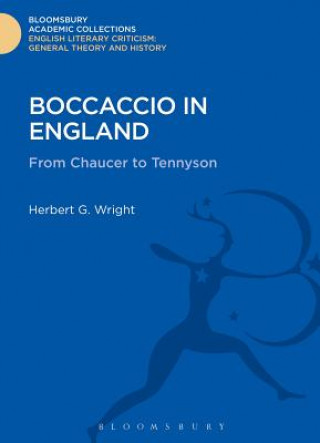 Kniha Boccaccio in England Herbert G Wright