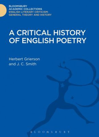 Carte Critical History of English Poetry Herbert Grierson