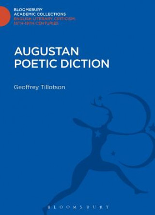 Kniha Augustan Poetic Diction Geoffrey Tillotson