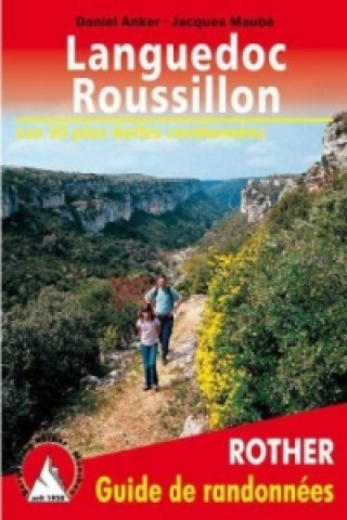 Carte Rother Guide de randonnees Languedoc-Roussillon Daniel Anker