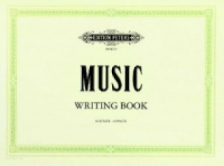 Carte MUSIC WRITING BOOK LANDSCAPE 10 STAVE Edition Peters