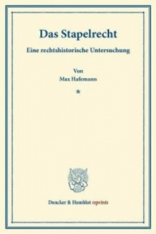 Carte Das Stapelrecht. Max Hafemann